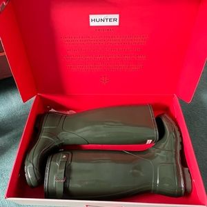Green Hunter Rain Boots